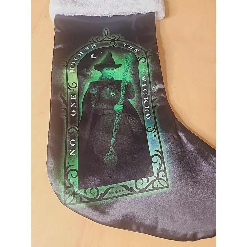 Wicked Christmas Stocking Elphaba No One Mourns the Wicked 16.6" - Picture 2 of 3